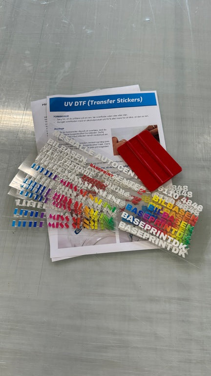 UV-DTF-Aufkleber – nach Größe