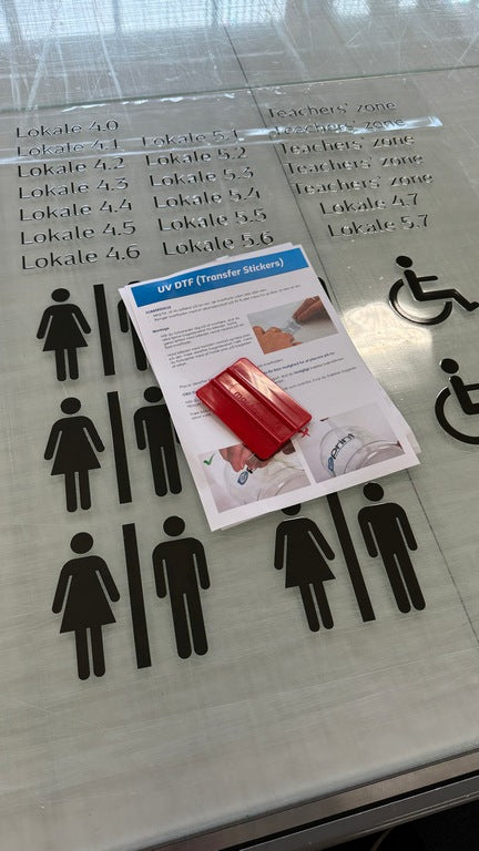 UV-DTF-Aufkleber – nach Größe